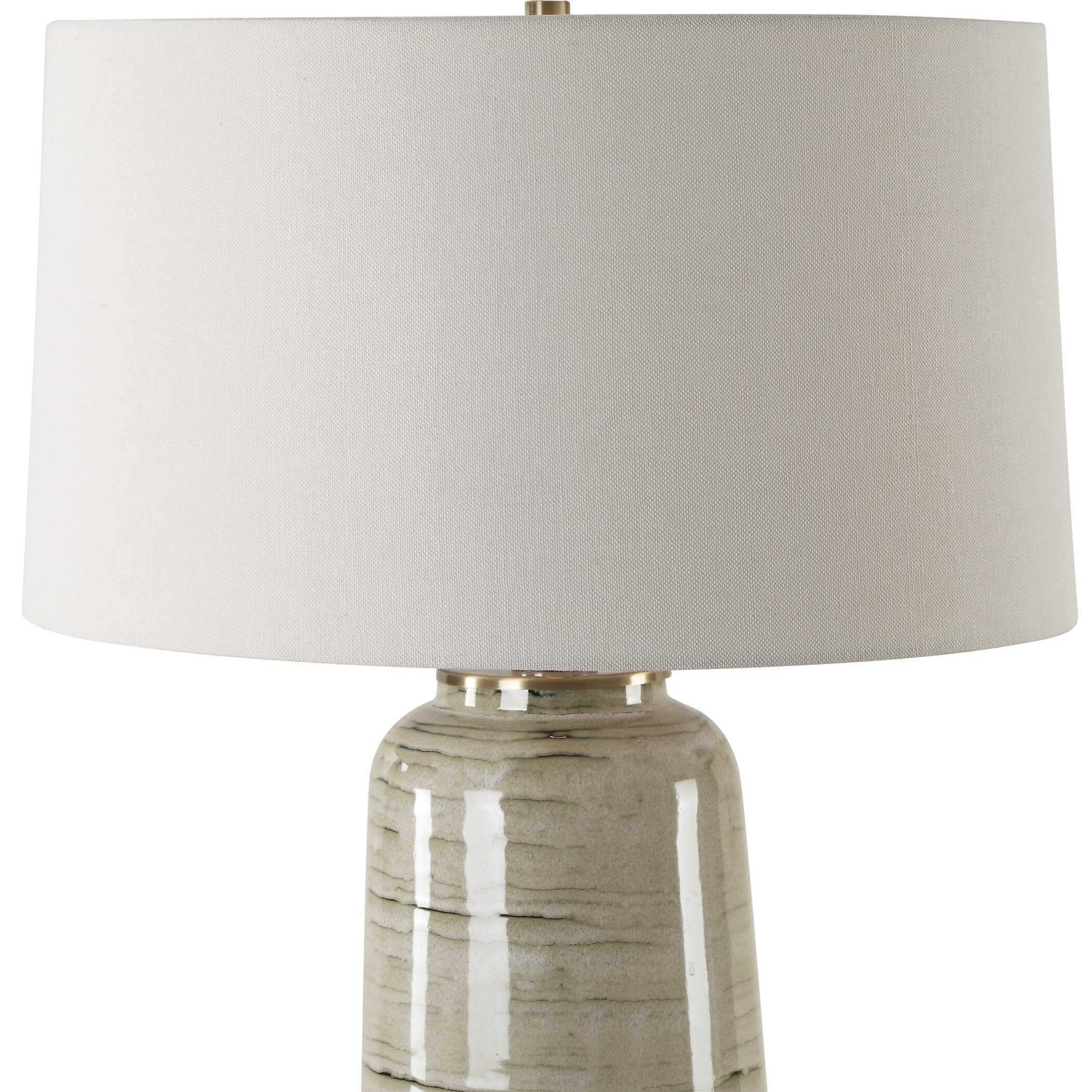 Strata Tan Glaze Table Lamp