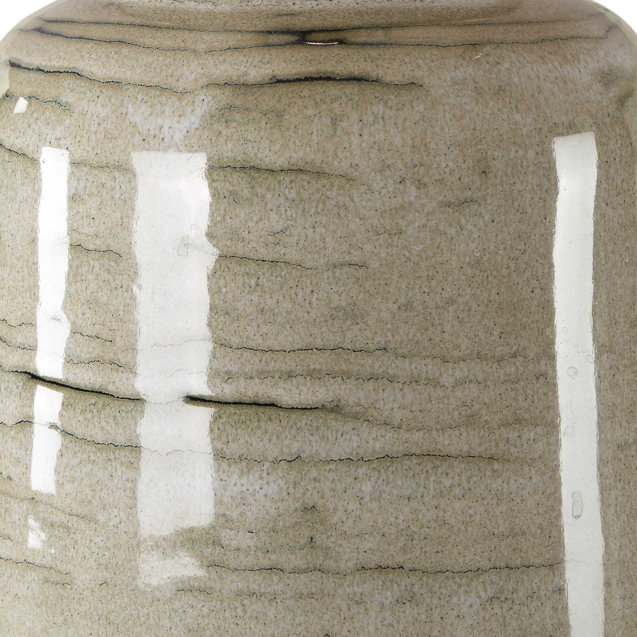 Strata Tan Glaze Table Lamp