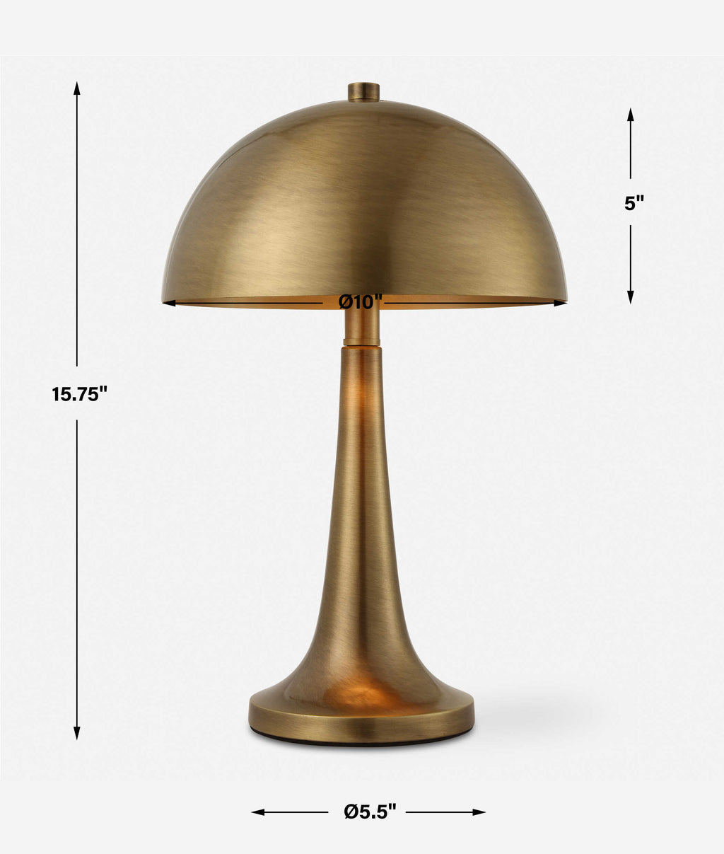 Dame Brass Table Lamp