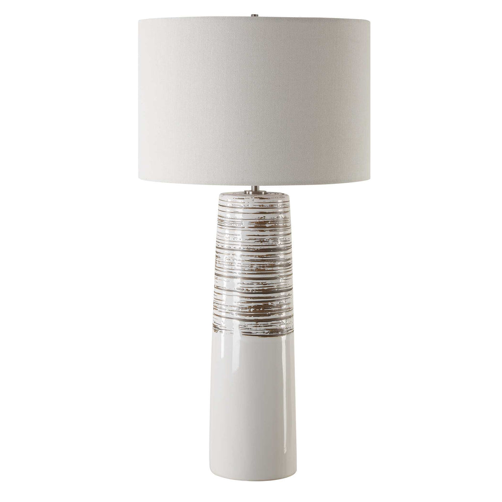 Haven White Glaze Table Lamp