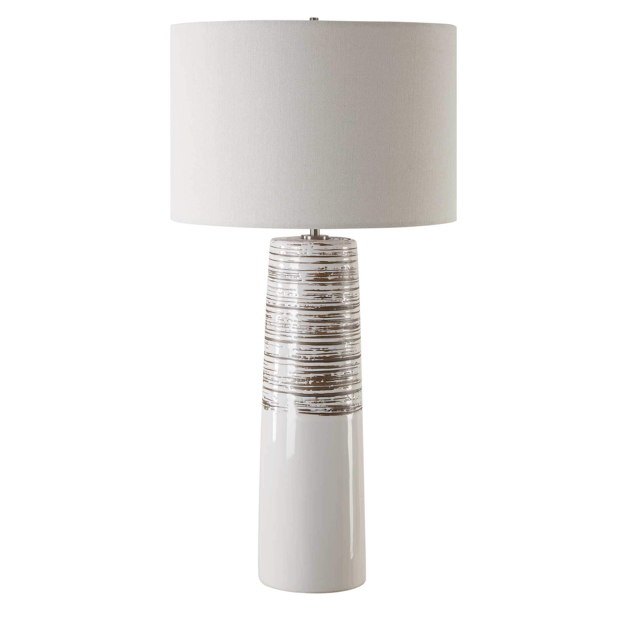 Haven White Glaze Table Lamp