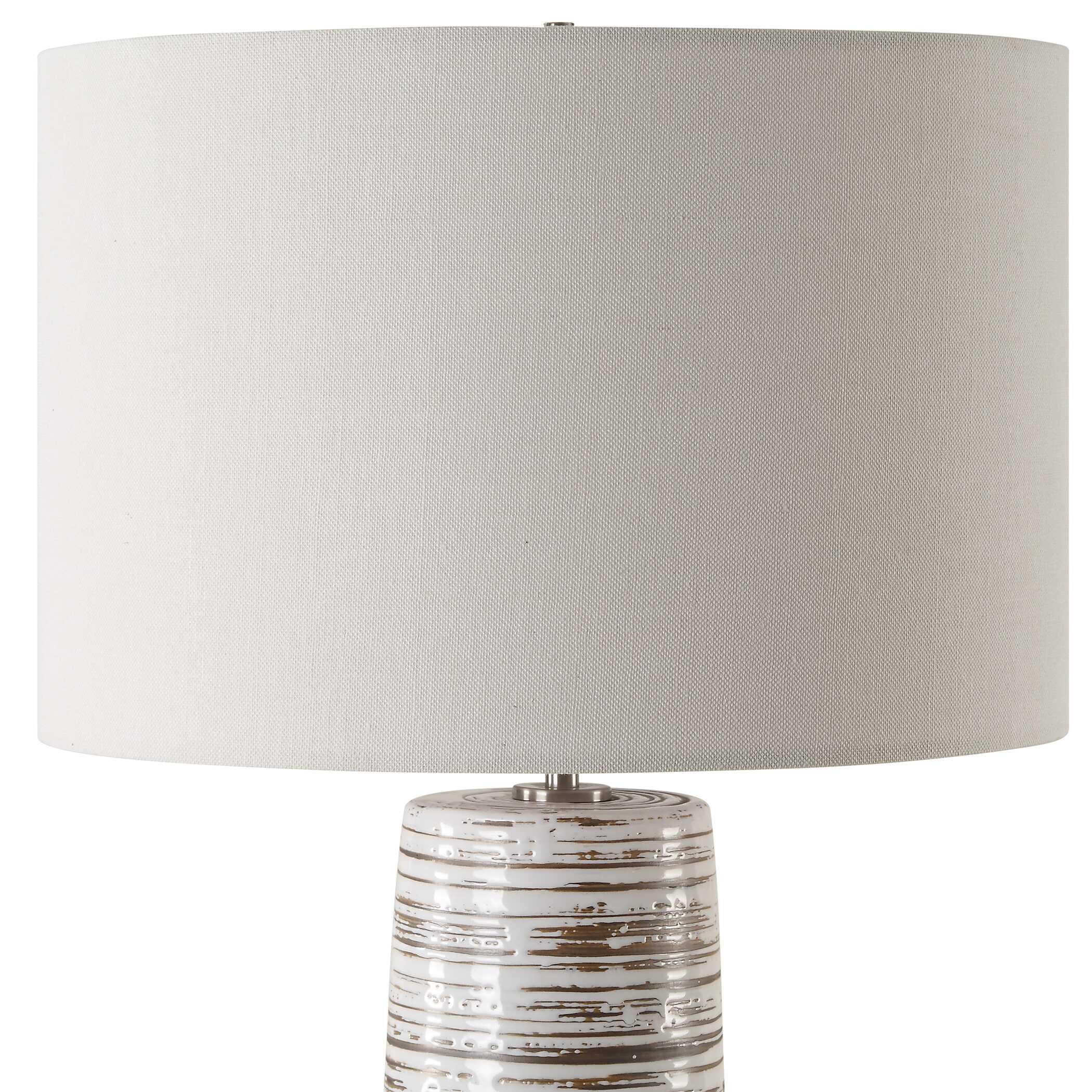Haven White Glaze Table Lamp