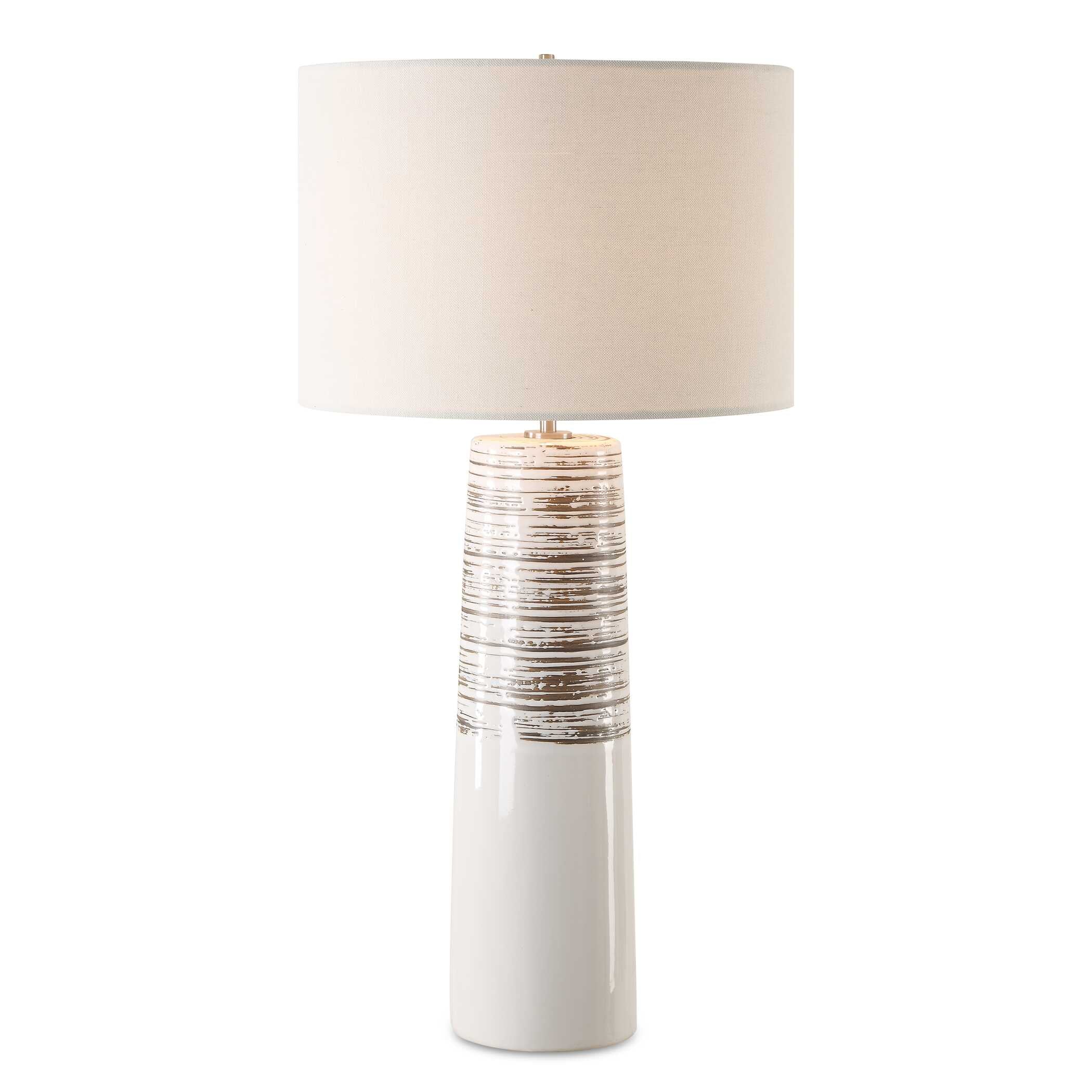 Haven White Glaze Table Lamp