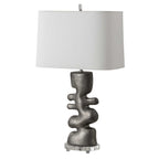 Free Flowing Nickel Table Lamp