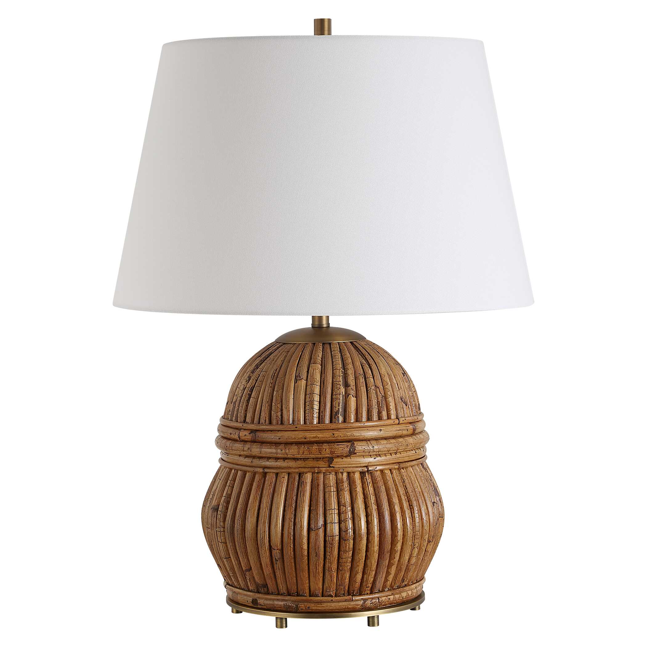 Reed Honey Rattan Table Lamp