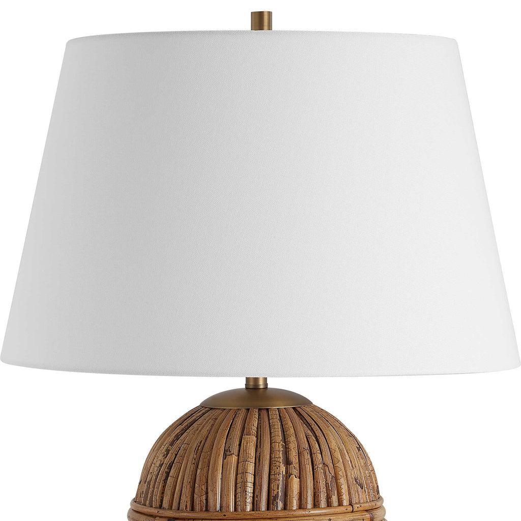 Reed Honey Rattan Table Lamp