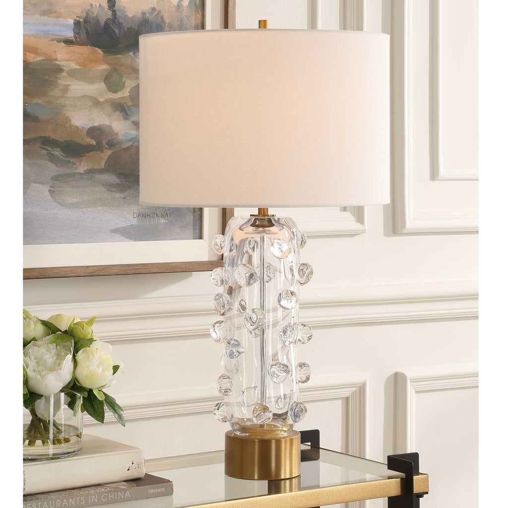 Aura Clear Glass Table Lamp