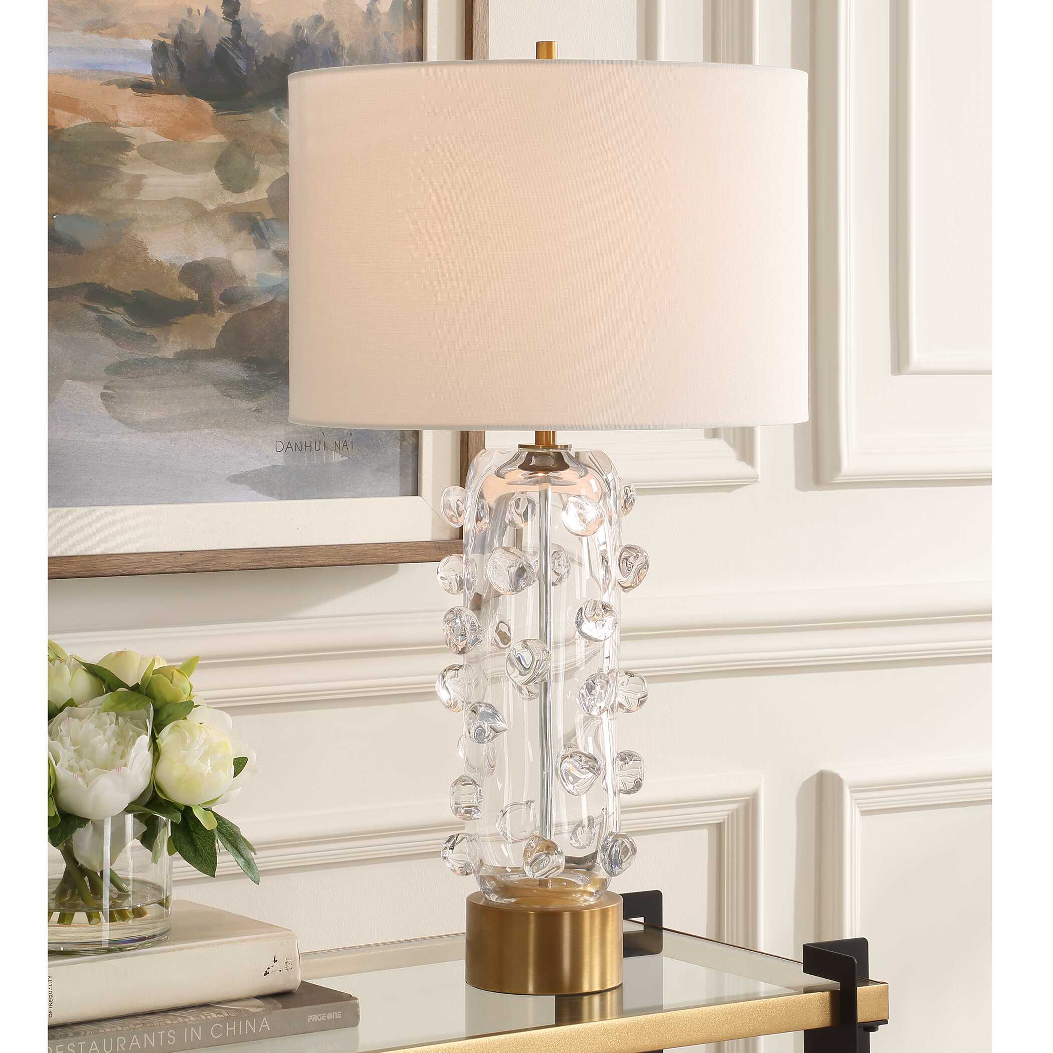 Aura Clear Glass Table Lamp