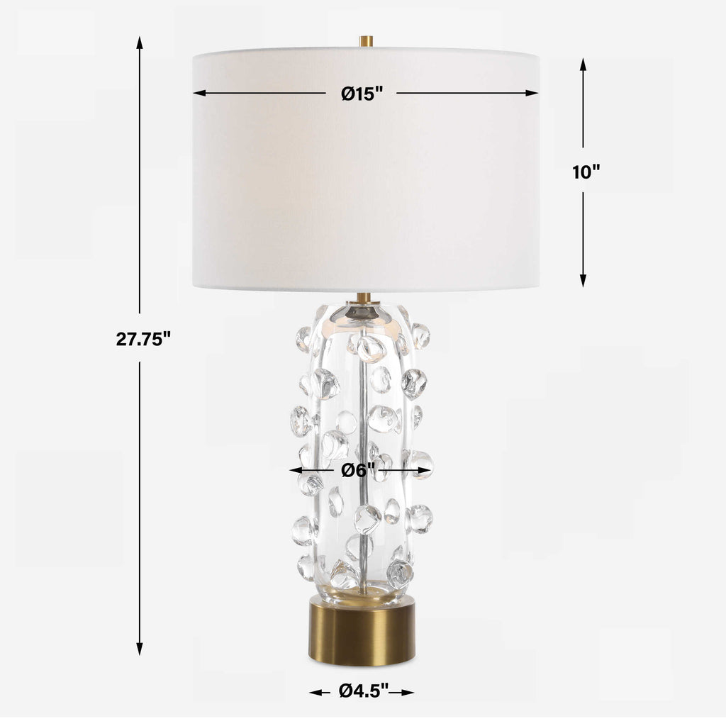 Aura Clear Glass Table Lamp