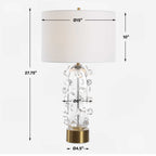 Aura Clear Glass Table Lamp