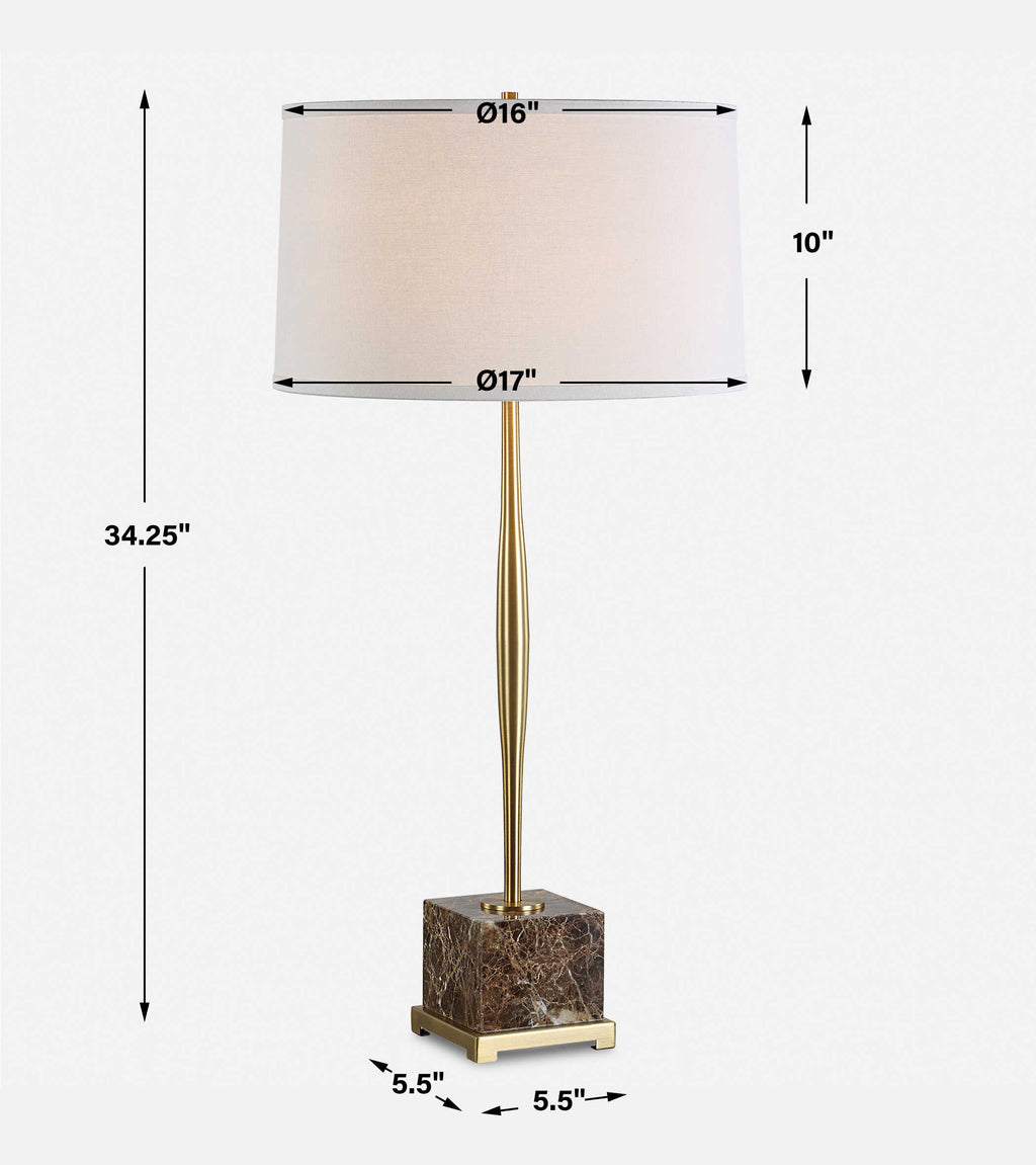 Booker Thin Brass Table Lamp