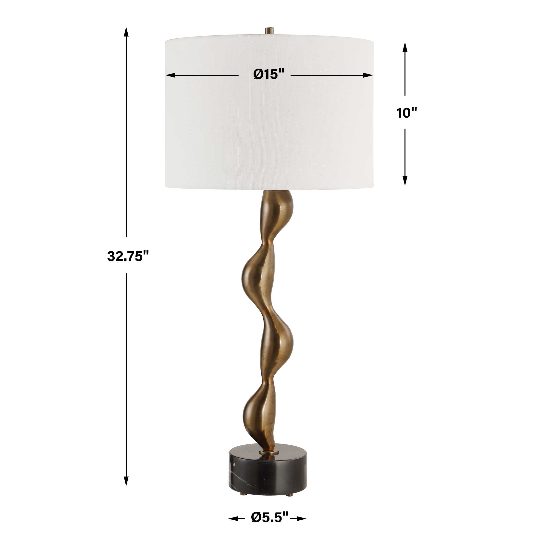 Remolino Bronze Table Lamp