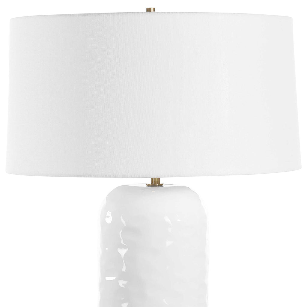 Iona White Glaze Table Lamp