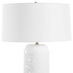 Iona White Glaze Table Lamp