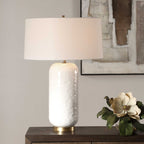 Iona White Glaze Table Lamp