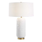 Iona White Glaze Table Lamp