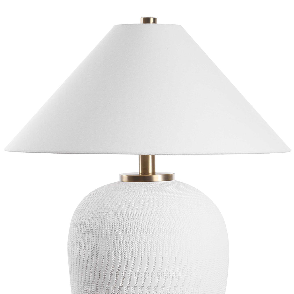 Merriton Matt White Table Lamp