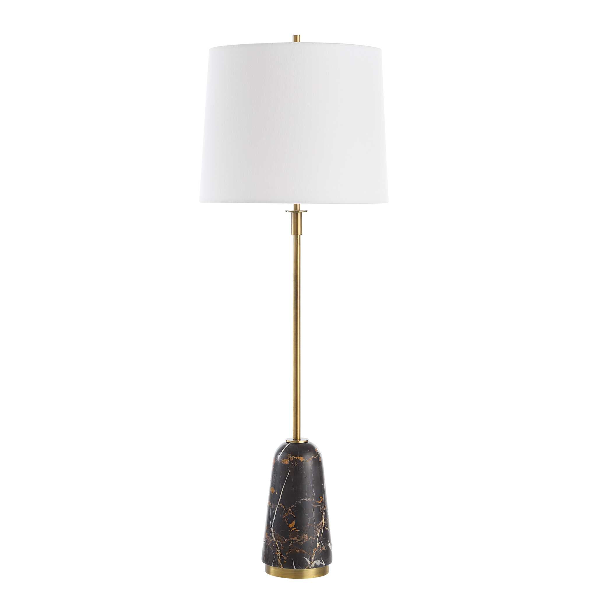 Jenson Black Marble Buffet Lamp