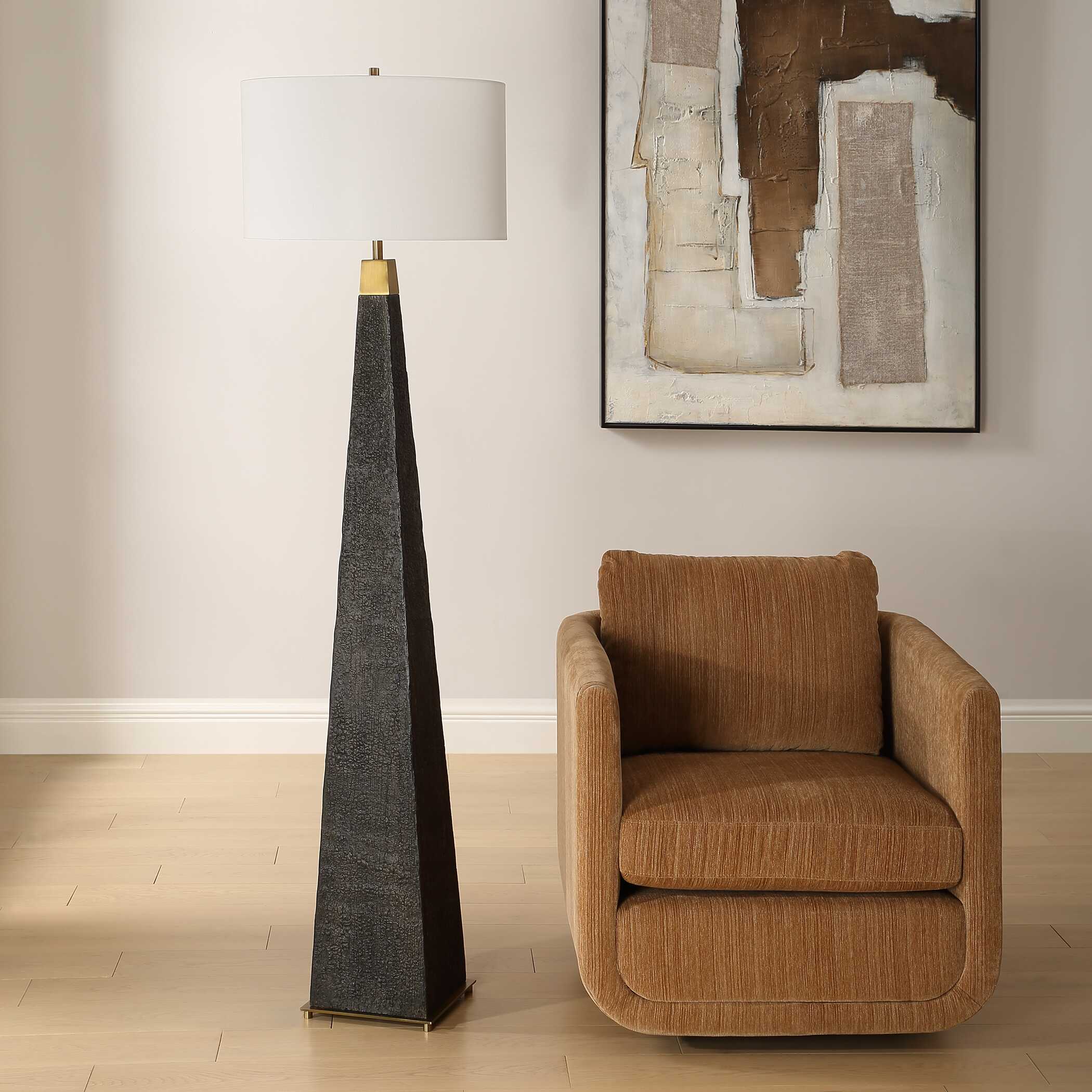 Lathey Tapered Floor Lamp