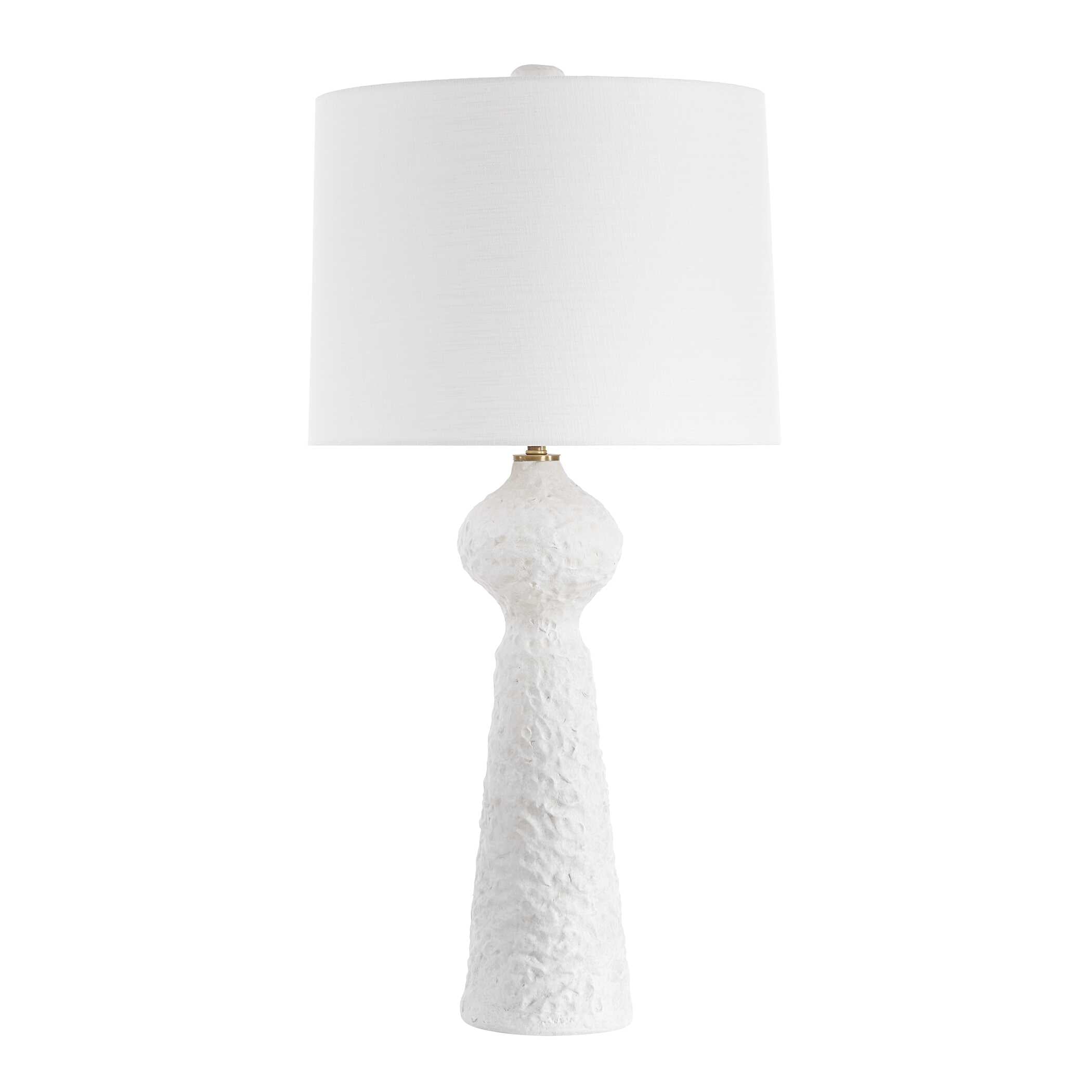Sonata Textured White Table Lamp