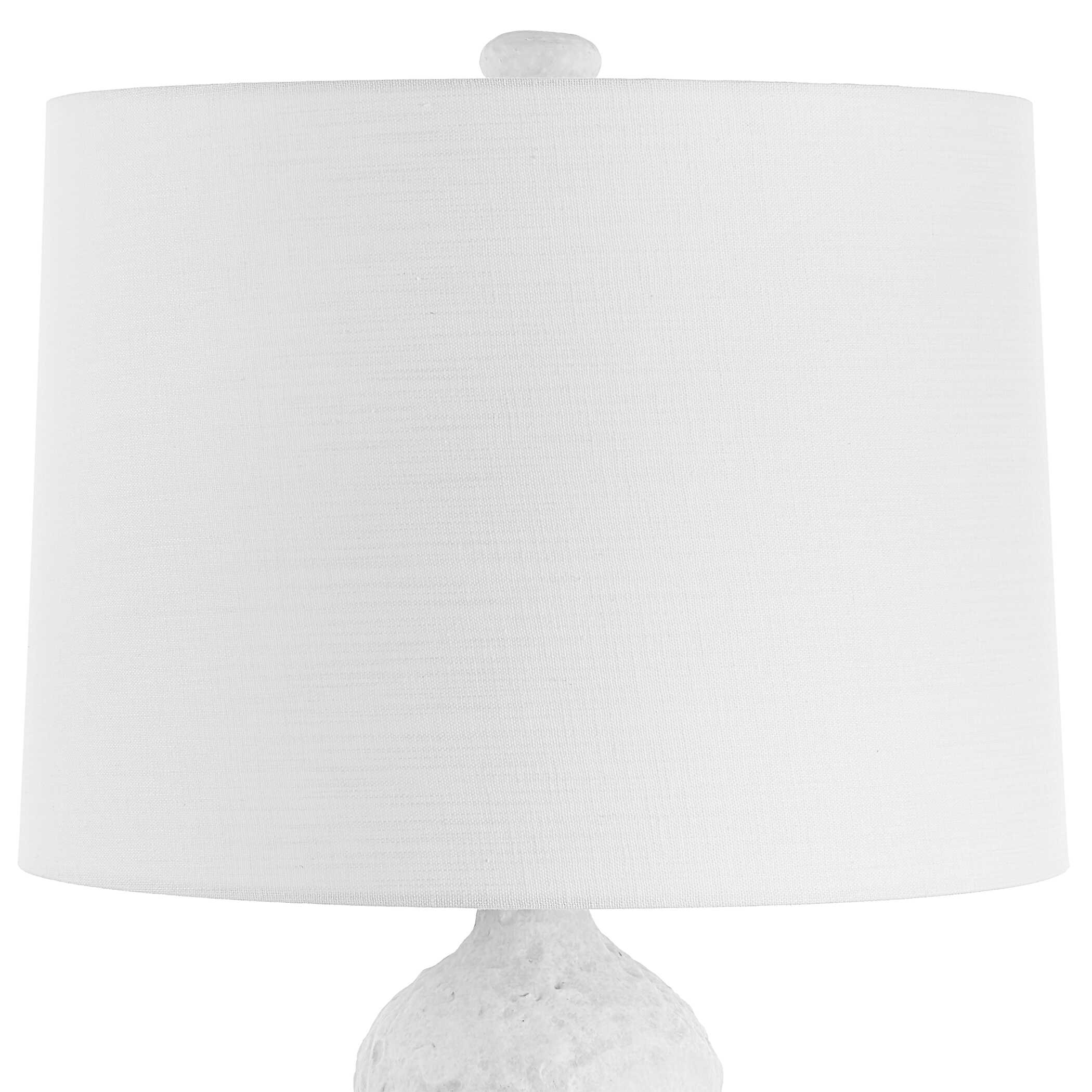 Sonata Textured White Table Lamp