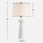 Sonata Textured White Table Lamp