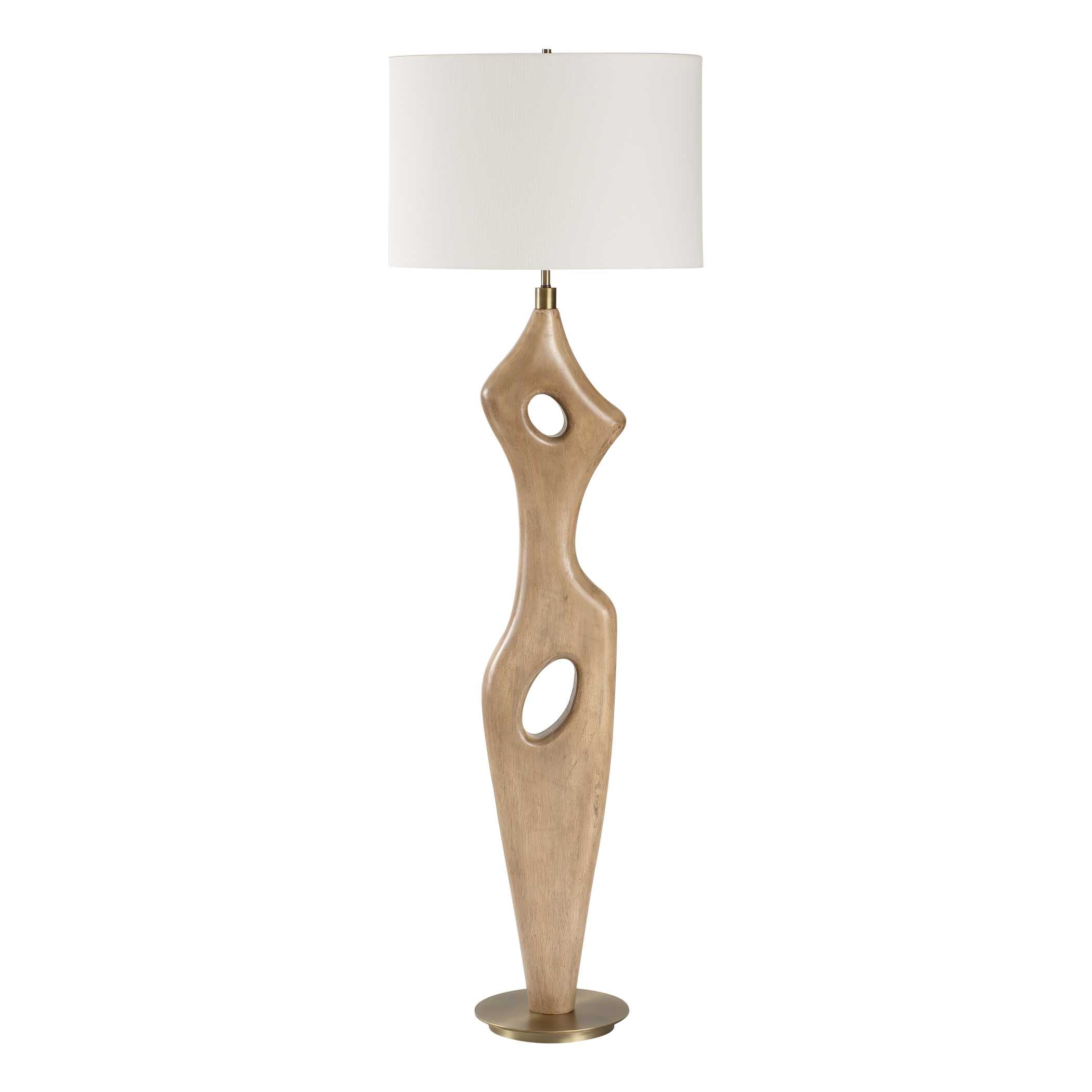 Almyra Solid Wood Floor Lamp
