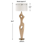 Almyra Solid Wood Floor Lamp