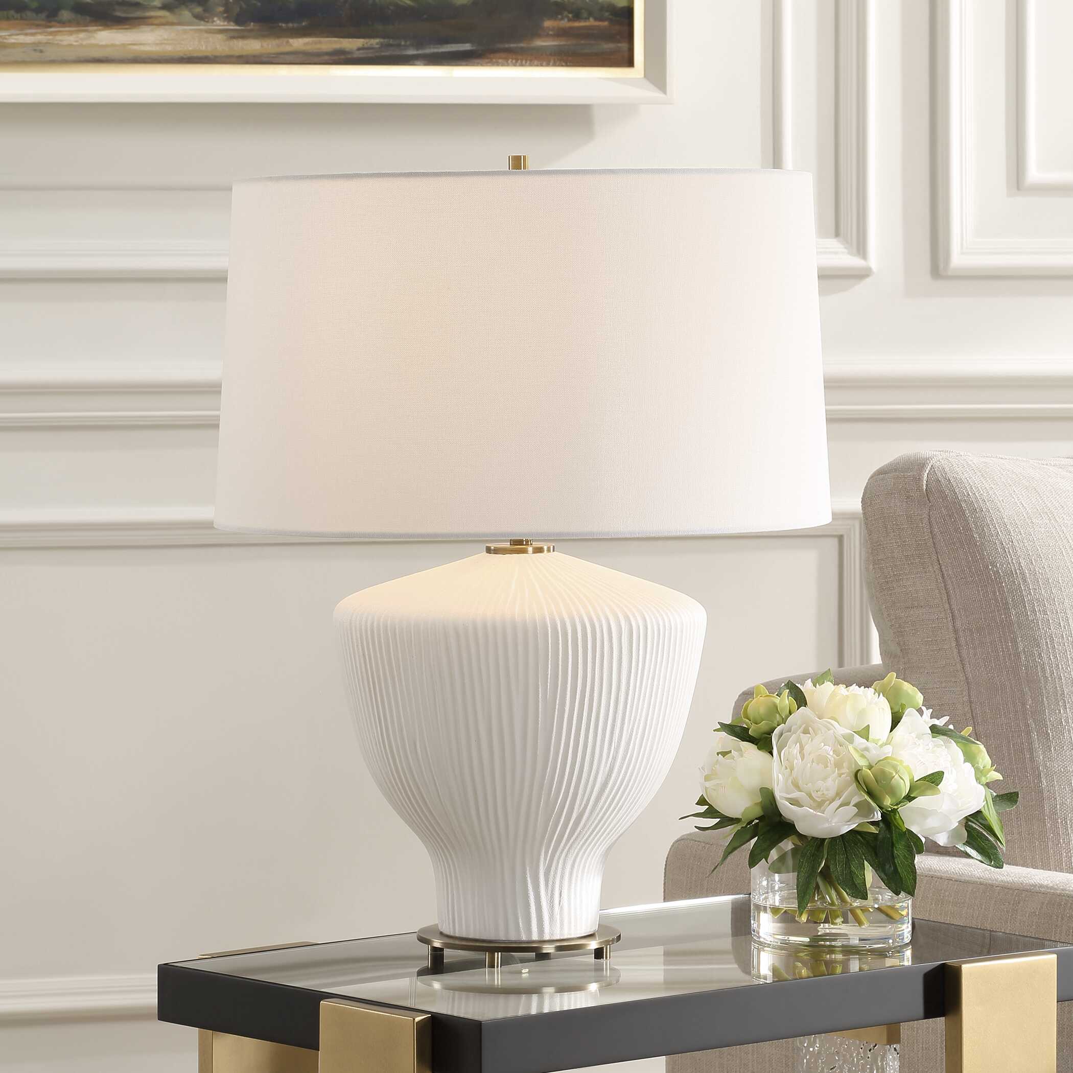 Maisie White Table Lamp