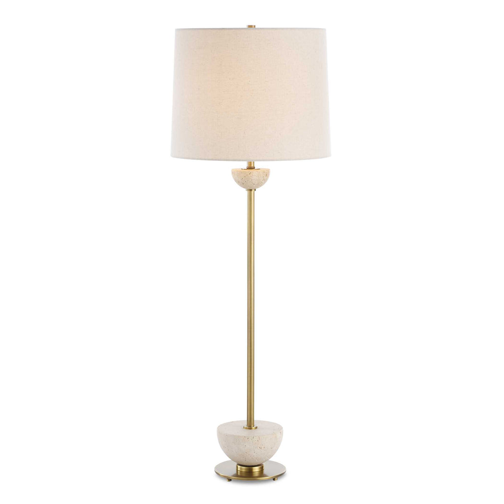 Hemisphere Brass Buffet Lamp
