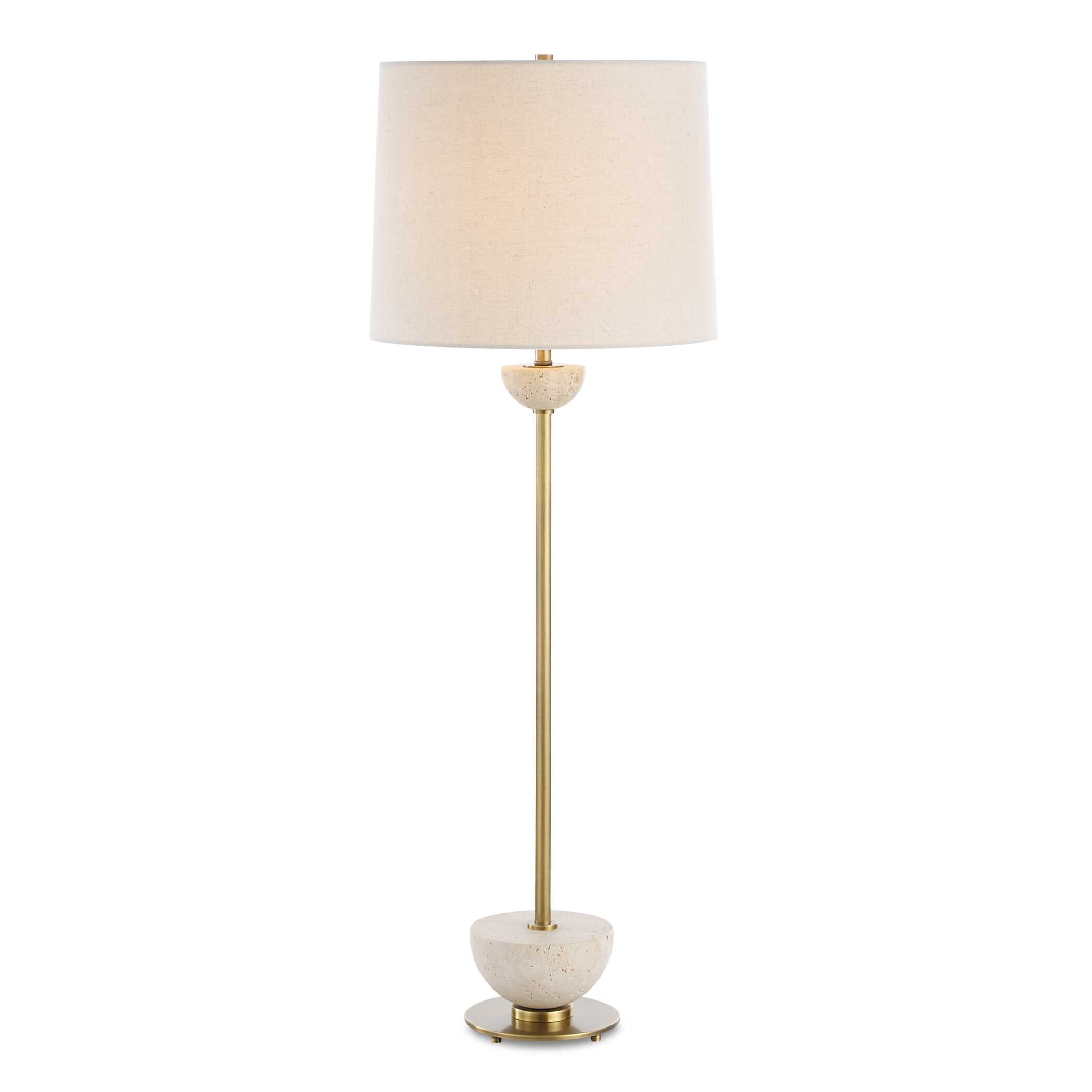 Hemisphere Brass Buffet Lamp