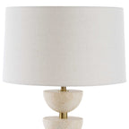 Hemisphere Travertine Table Lamp