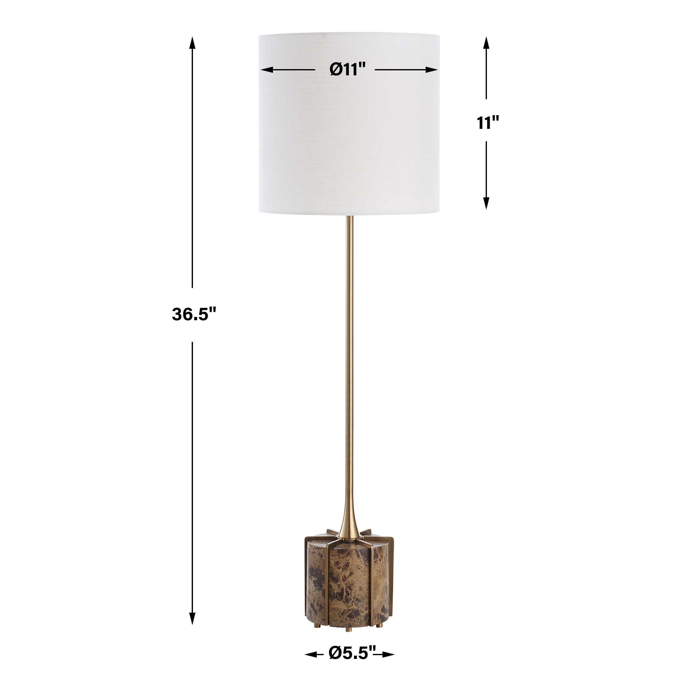 Britwell Brown Buffet Lamp