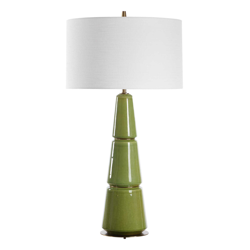 Mendell Moss Green Table Lamp