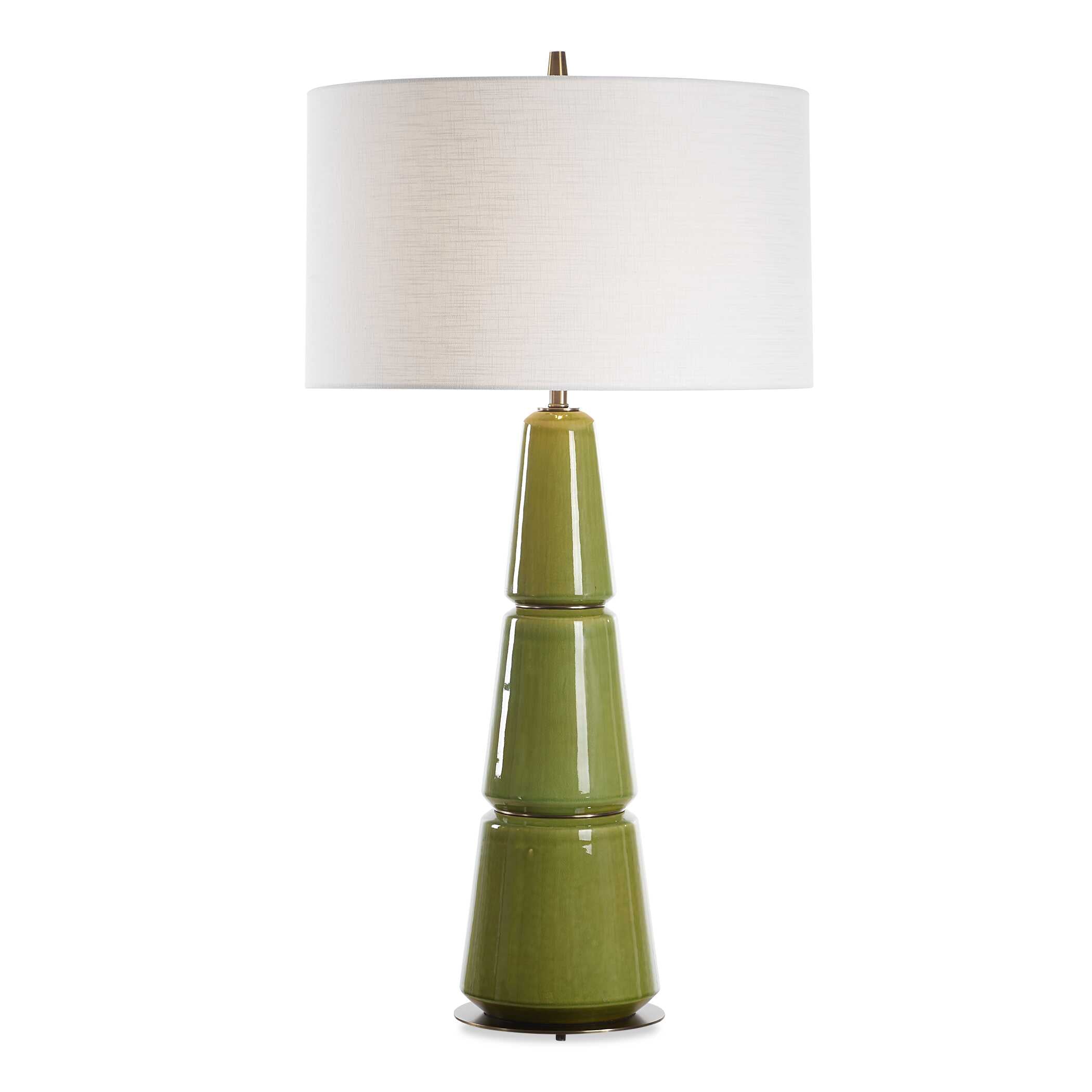 Mendell Moss Green Table Lamp