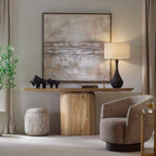 Helston Dark Charcoal Table Lamp