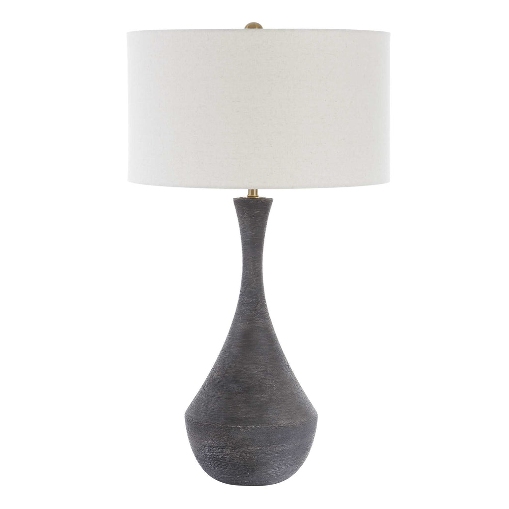 Helston Dark Charcoal Table Lamp