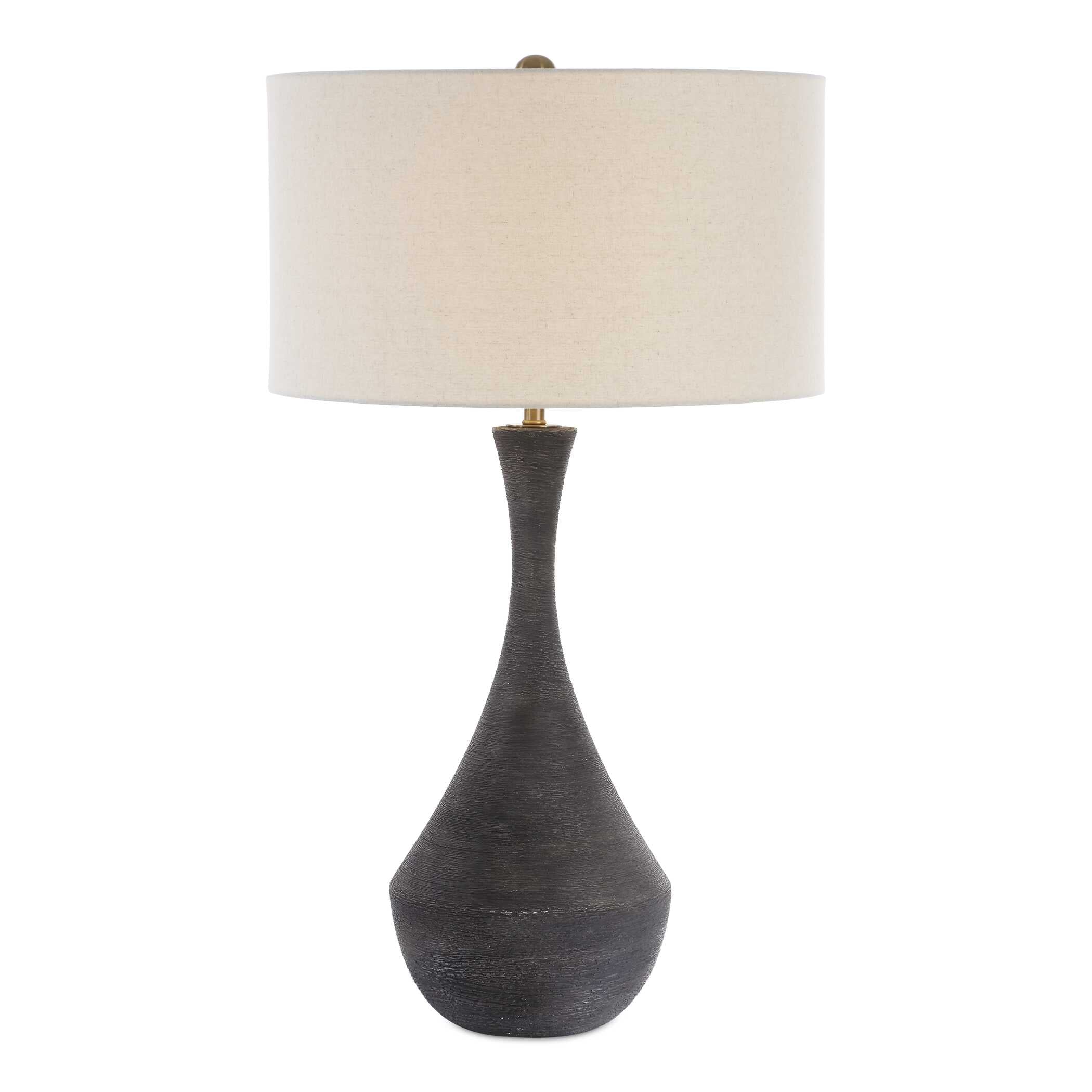 Helston Dark Charcoal Table Lamp