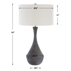 Helston Dark Charcoal Table Lamp