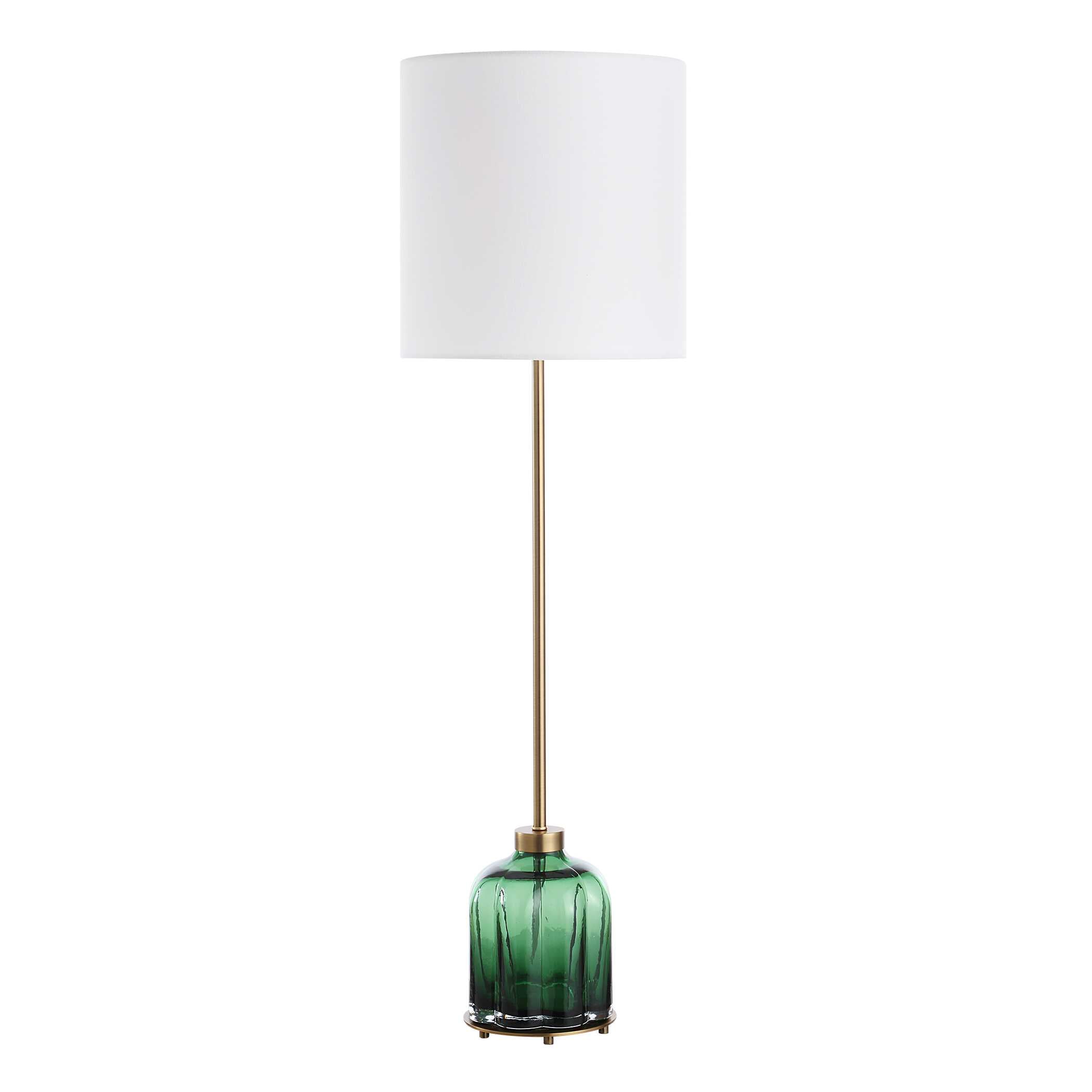 Lois Green Glass Buffet Lamp