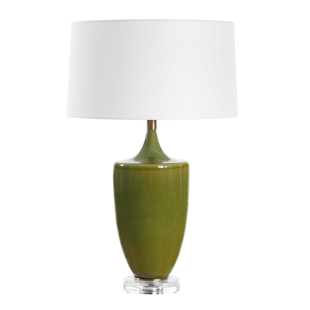 Adela Moss Green Table Lamp