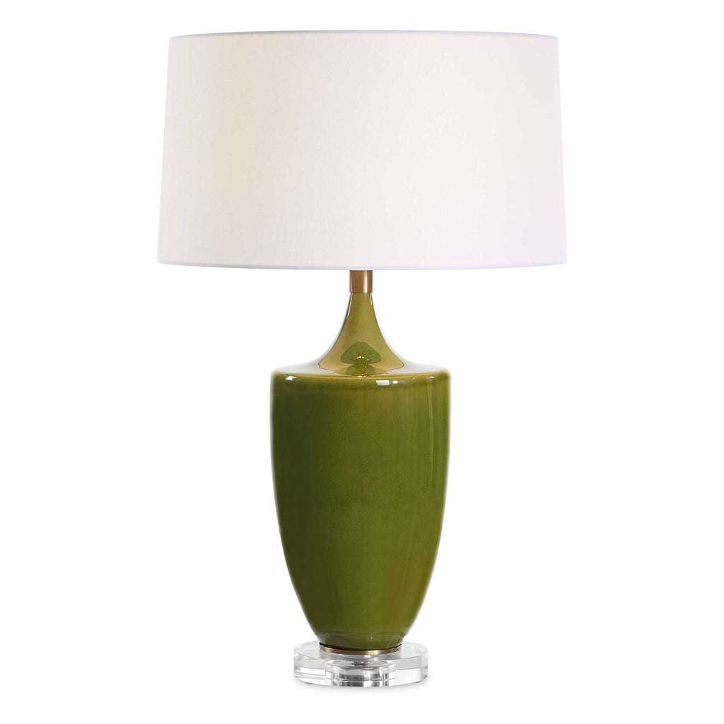Adela Moss Green Table Lamp
