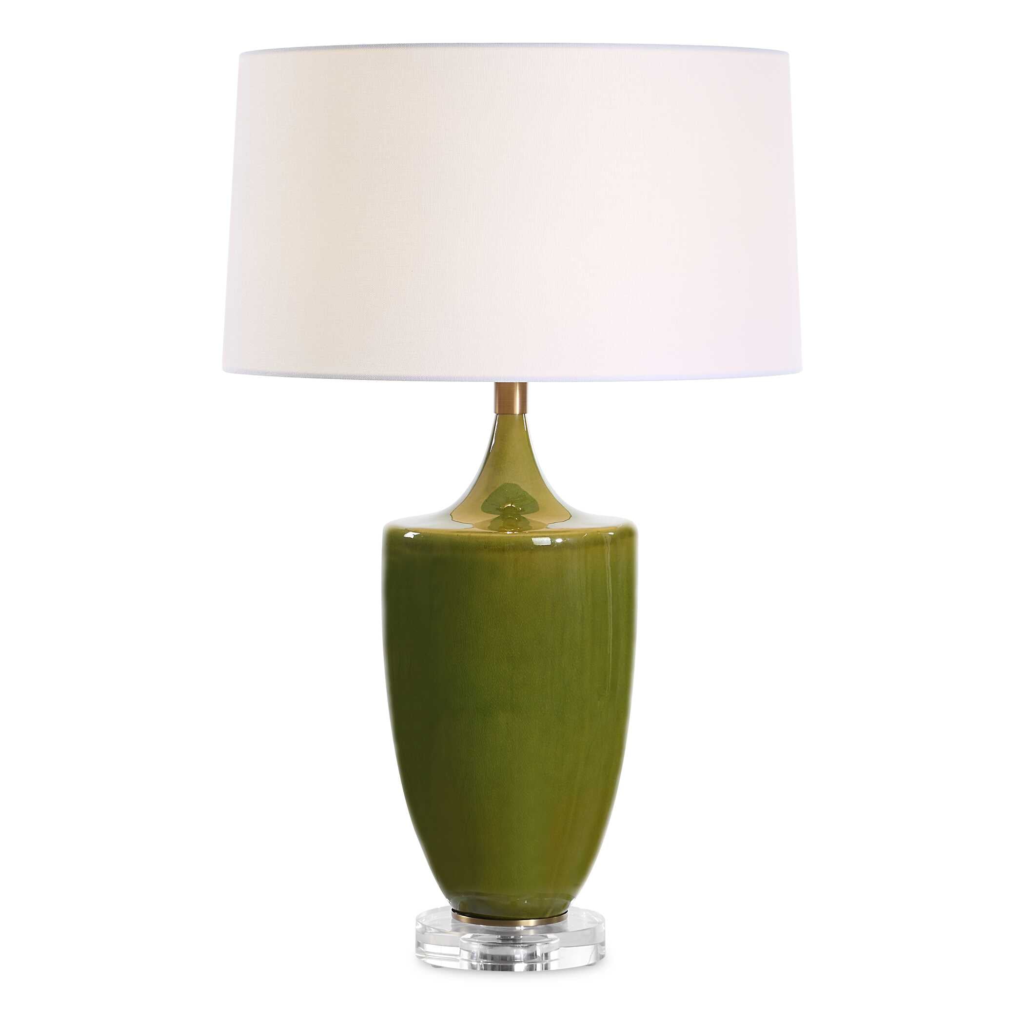 Adela Moss Green Table Lamp