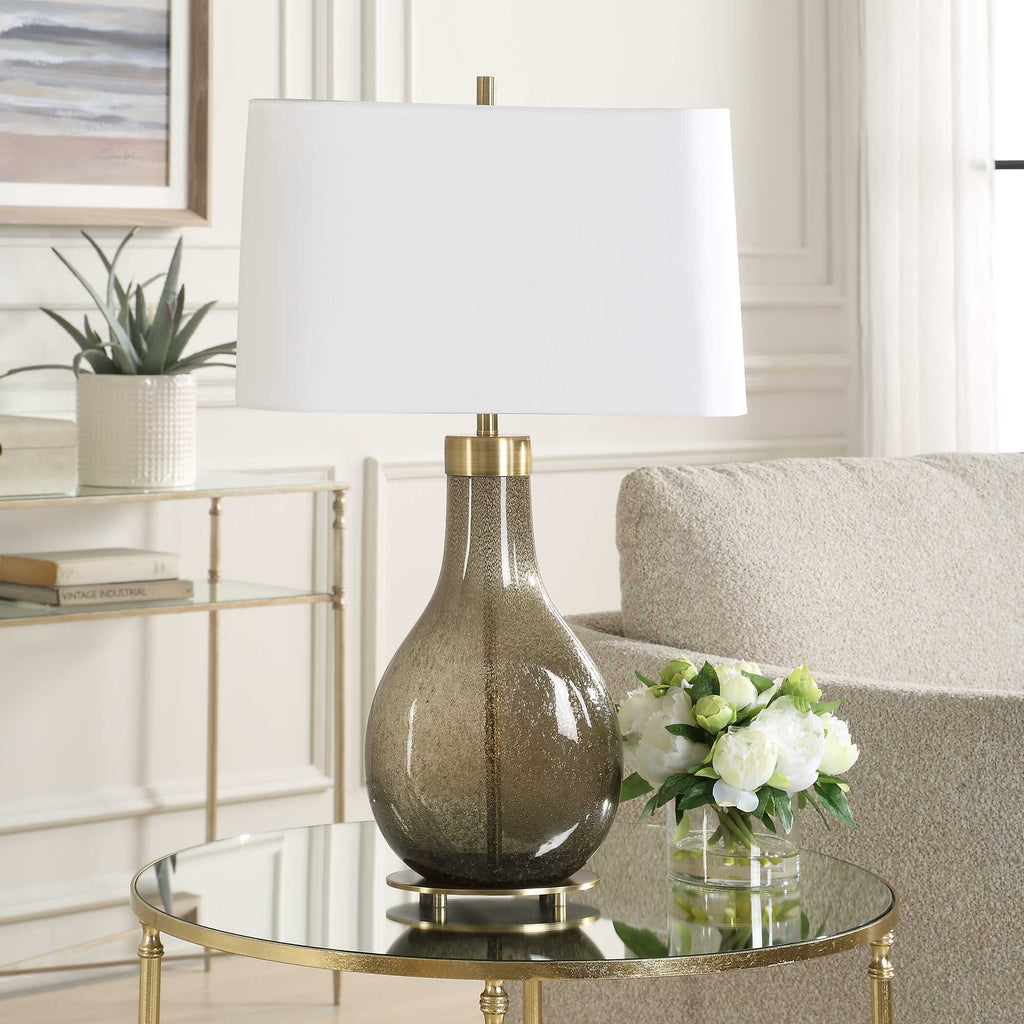 Shyla Dark Glass Table Lamp