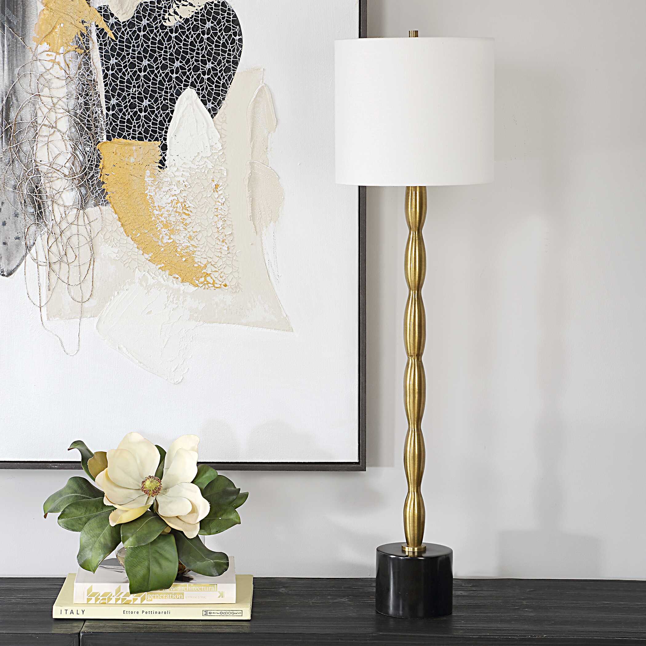 Ezra Brass Buffet Lamp