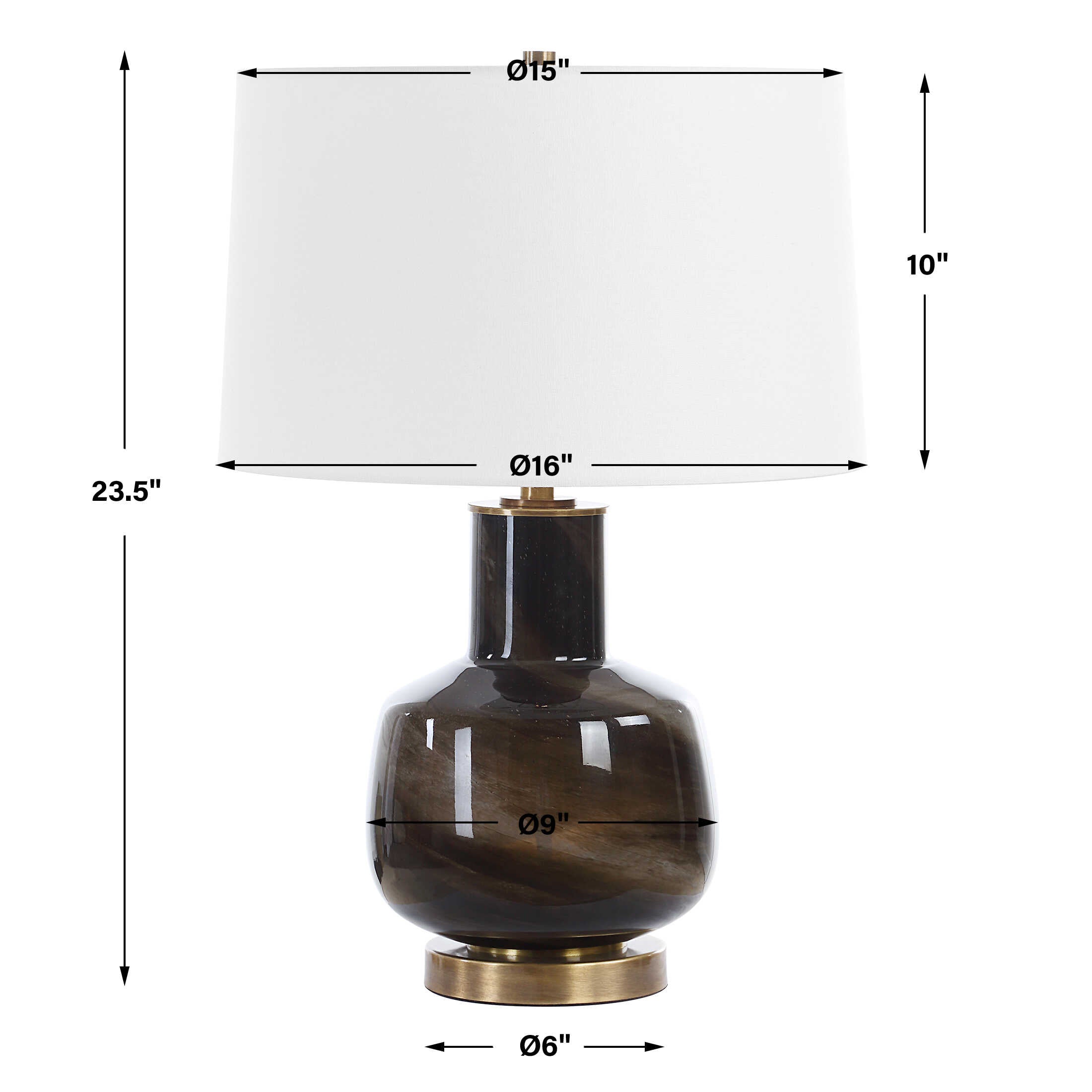 Buchanan Charcoal Table Lamp
