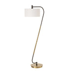 Irwin Curved Brass Floor Lamp