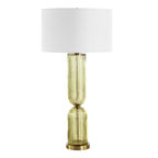 Mirah Olive Glass Table Lamp