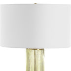 Mirah Olive Glass Table Lamp