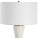 Ridgeline Matte White Table Lamp